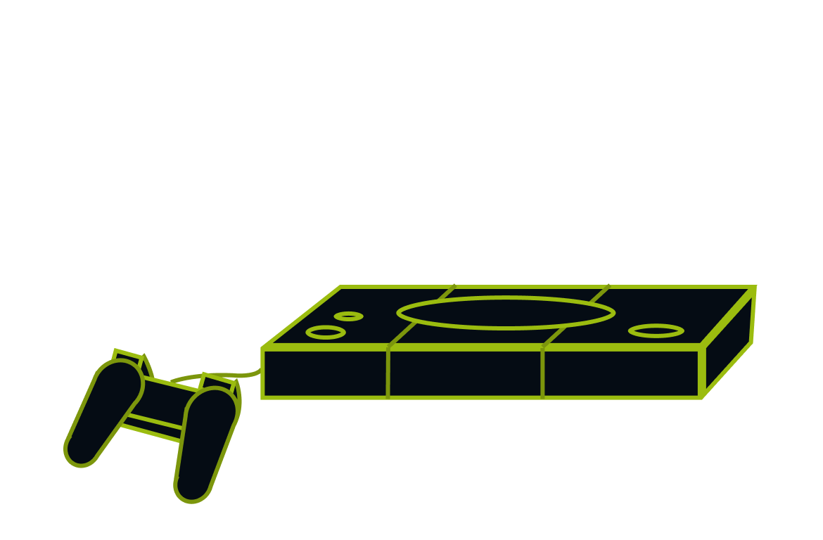 PlayStation line drawing